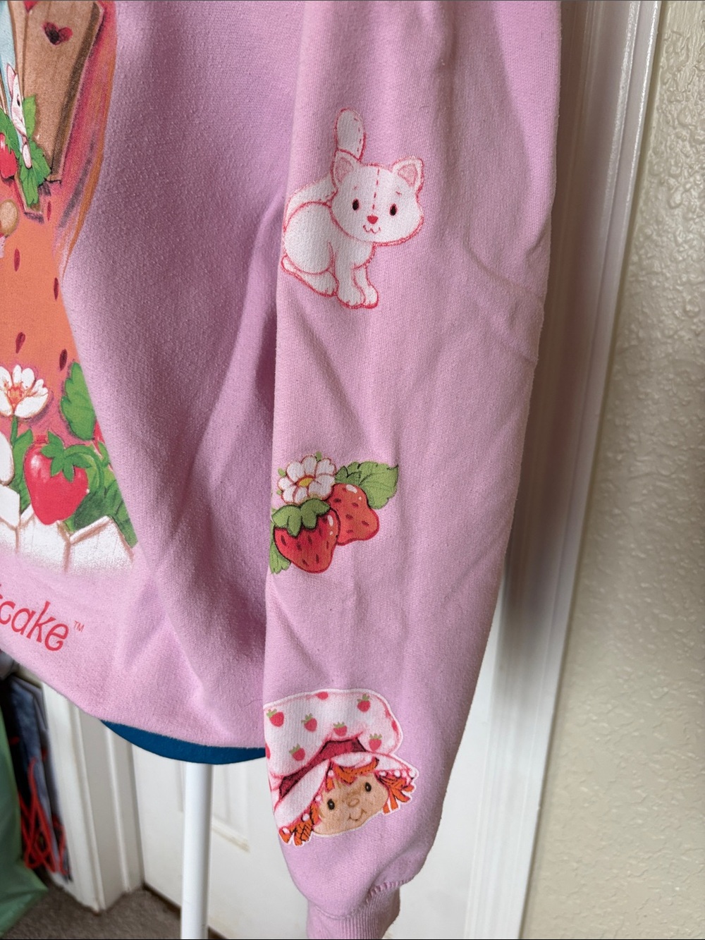 Strawberry Shortcake Pink Graphic Sweatshirt - Picture 2 of 3